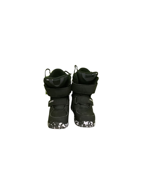 Vist Large View of Product Image Which is Used Burton MINI-GROM Boys Snowboard Boots Black Youth 13.0