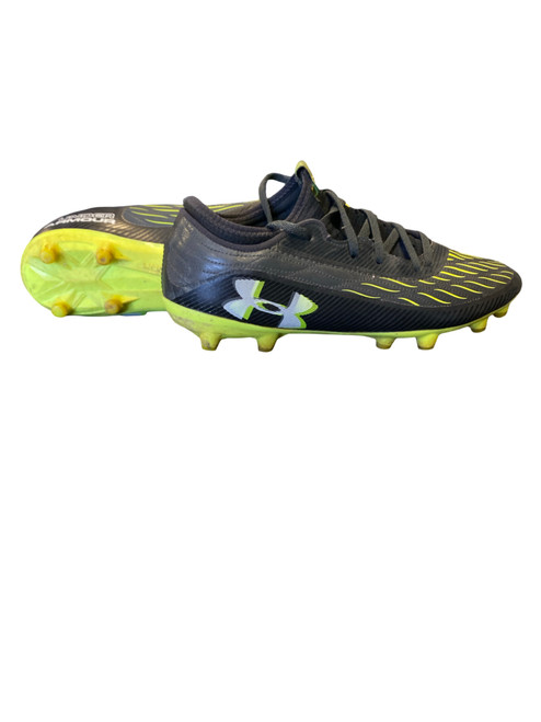 Vist Large View of Product Image Which is Used Under Armour Soccer Cleats Black Senior 9