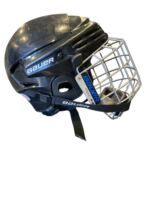Vist Large View of Product Image Which is Used Bauer BHH2100M Helmet Cage Combo Black MD