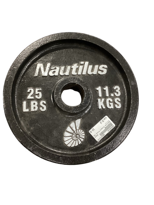 Vist Large View of Product Image Which is Used Nautilus Olympic Plate (Each) 25 lb