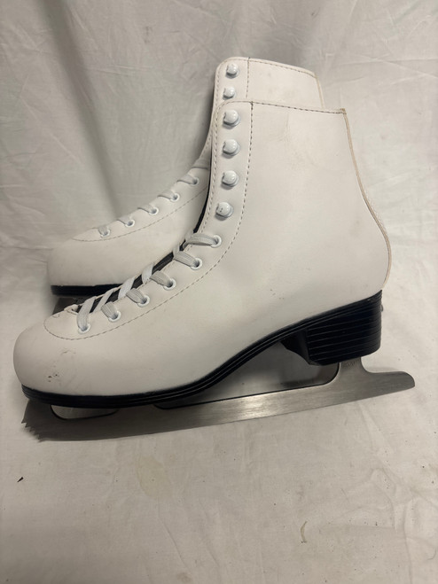 Vist Large View of Product Image Which is Used Victoria Sport DREAM FIGURE SKATES WomensFigure Skate White Senior 8