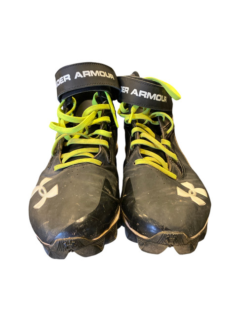 Vist Large View of Product Image Which is Used Under Armour Adult FB Cleats Black Senior 11