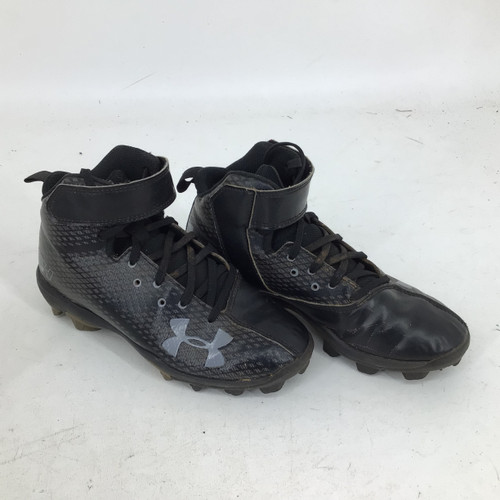 Vist Large View of Product Image Which is Used Under Armour JR 1.5 BB/SB CLEATS BB/SB Cleats Black Junior 01.5