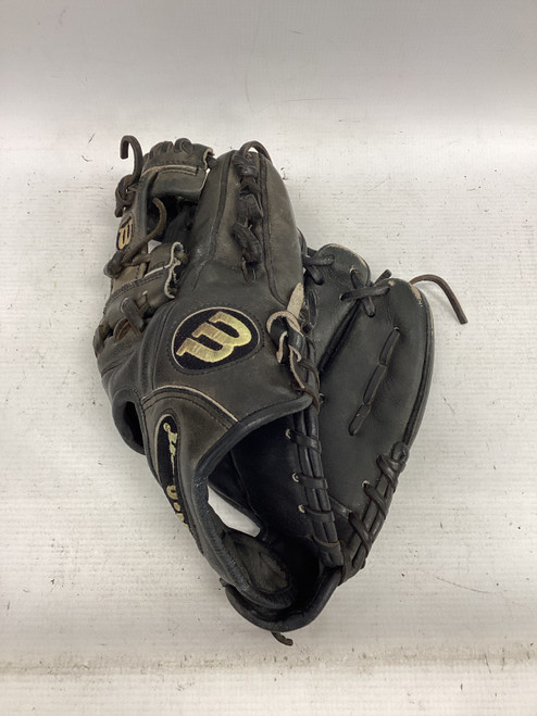 Vist Large View of Product Image Which is Used Wilson A2000 1788 PRO STOCK BB/SB Glove RH Throw Black 11 1/4"