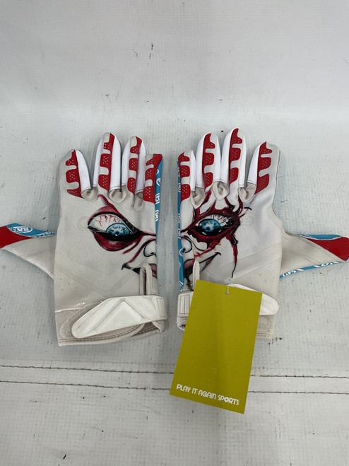 Vist Large View of Product Image Which is Used Battle Sports BATTLE FOOTBALL GLOVES FB Gloves White XL