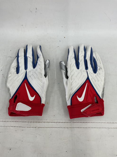 Vist Large View of Product Image Which is Used Nike SFIA 2XL RED WHT BLUE FB Gloves White/Red/Navy 2X