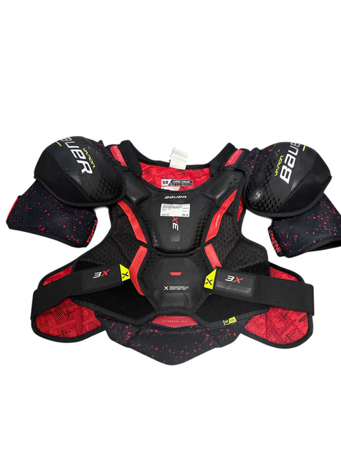 Vist Large View of Product Image Which is Used Bauer X3 Senior Shoulder Pads LG