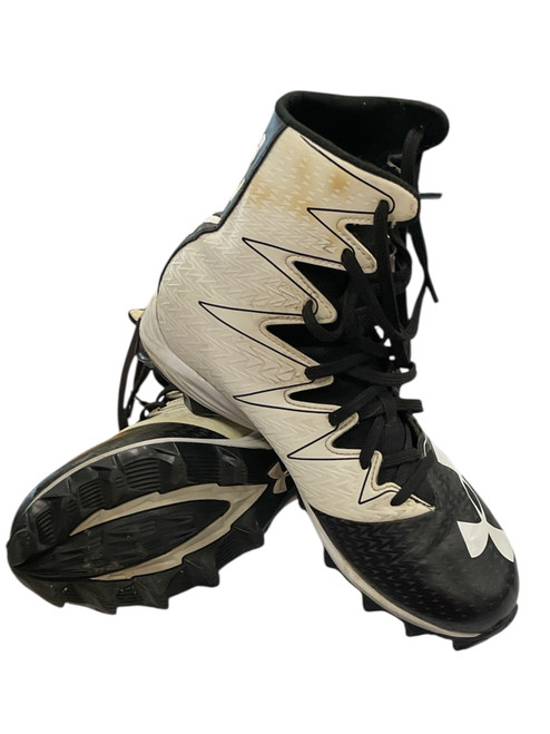 Vist Large View of Product Image Which is Used Under Armour Adult FB Cleats Black Senior 7.5