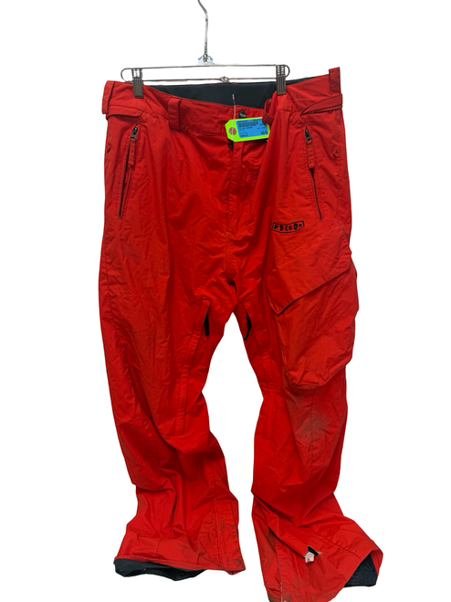 Vist Large View of Product Image Which is Used Volcom Metro Cargo Nimbus 10k Snow Pants Red Mens LG