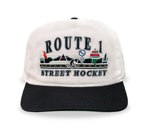 Vist Large View of Product Image Which is New Celly Hockey Route 1 Street Hockey Snapback: Cream