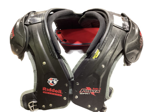 Vist Large View of Product Image Which is Used Riddell RIDDELL AFL JPK SHOULDER PADS FB Shoulder Pads Black LG