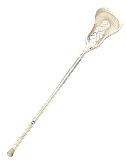 Vist Large View of Product Image Which is Used Warrior EVO Mens Lacrosse Atk/Mid Complete Stick White