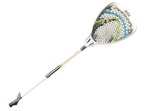Vist Large View of Product Image Which is Used STX AL6000 Mens Lacrosse Goalie Stick White