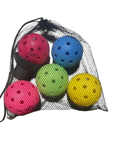 Vist Large View of Product Image Which is Used 5 PACK COLORED BALLS Pickleball Balls