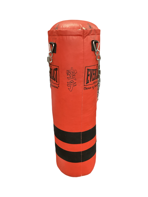 Vist Large View of Product Image Which is Used Everlast 60 LB BAG Boxing Heavy Bag Red 60 lb