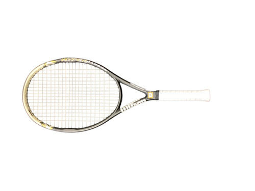 Vist Large View of Product Image Which is Used Wilson HYPER HAMMER 5.3 Adult Tennis Racquet Black Unknown