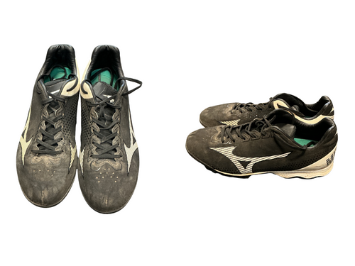 Vist Large View of Product Image Which is Used Mizuno MIZUNO BB/SB Cleats Black Senior 7