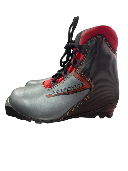 Vist Large View of Product Image Which is Used Salomon Boys SNS XC Ski Boots Grey YT-13