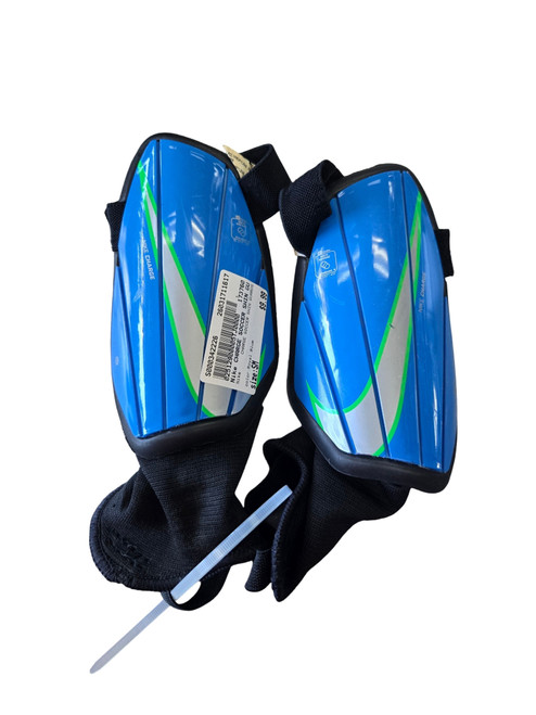 Vist Large View of Product Image Which is Used Nike CHARGE SOCCER SHIN GUARDS Soccer Shin Guards Adult Royal Blue SM