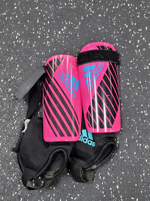 Vist Large View of Product Image Which is Used Adidas Soccer Shin Guards Youth Pink Youth
