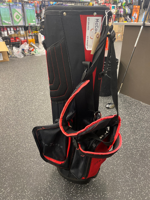 Vist Large View of Product Image Which is Used Top Flite STANDBAG Mens Stand Bag Red