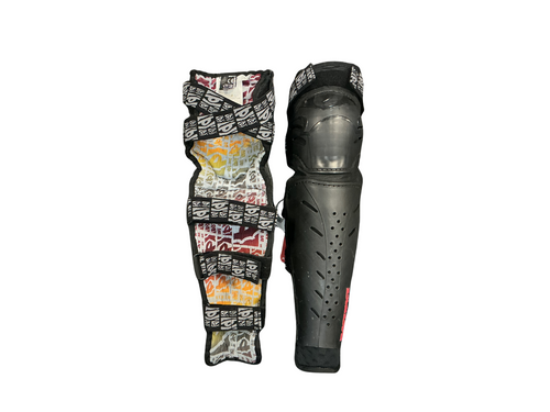Vist Large View of Product Image Which is Used RACE FACE KNEE AND SHIN PADS Bike Shin Guards Black LG