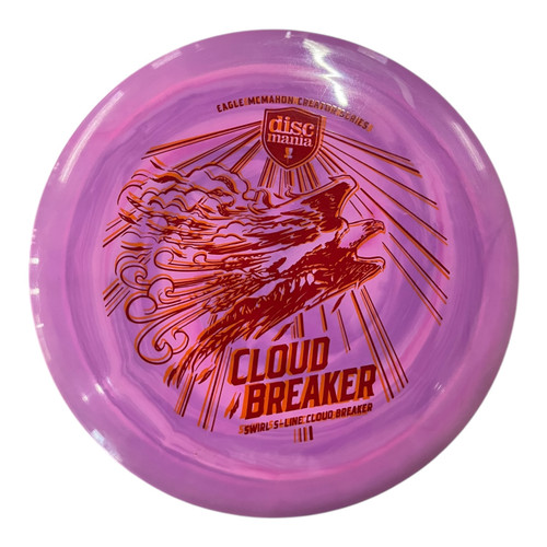 Vist Large View of Product Image Which is Used Discmania CLOUD BREAKER EAGLE MCMAUN Disc Golf Driver Purple 173g