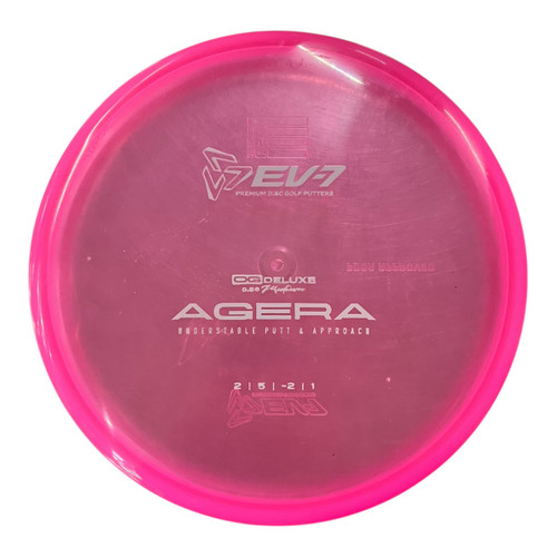 Vist Large View of Product Image Which is Used EV-7 AGERA Disc Golf Putter Pink 162g