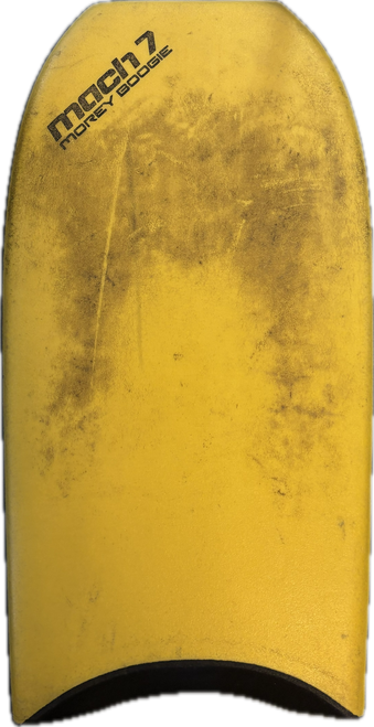 Vist Large View of Product Image Which is Used Morey Boogie MACH 7-7 Body Board Yellow 42"