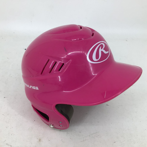 Vist Large View of Product Image Which is Used Rawlings COOL FLO 6 1/2-7 1/2 TB HELMET Batting Helmet No Mask Pink XS/S