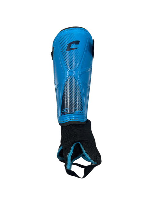 Vist Large View of Product Image Which is Used Champro Soccer Shin Guards Junior Royal Blue MD