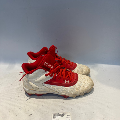 Vist Large View of Product Image Which is Used Under Armour BH BB/SB Cleats White Senior 7