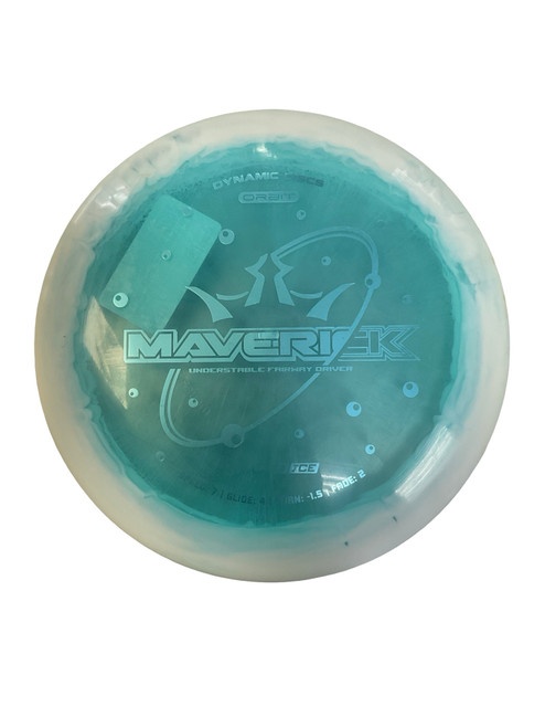 Vist Large View of Product Image Which is Used Dynamic Discs LUCID ICE MAVERICK Disc Golf Driver Turquoise 175g