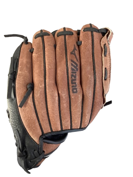 Vist Large View of Product Image Which is Used Mizuno PROSPECT BB/SB Glove RH Throw Brown 10"