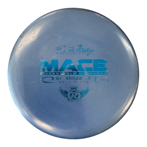 Vist Large View of Product Image Which is Used Latitude 64 GOLD MACE Disc Golf Mid Range Navy Blue 169g
