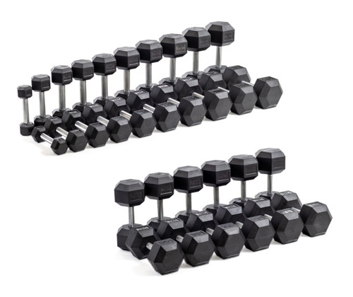 Vist Large View of Product Image Which is New 15LB RUBBER DUMBBELL