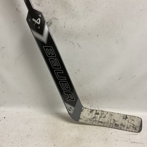 Vist Large View of Product Image Which is Used Bauer SUPREME M50 PRO Inter Goalie Stick Black And Yellow 23"