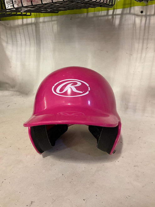 Vist Large View of Product Image Which is Used Rawlings BATTING HELMET TBALL 6 1/4-6 7/8 Batting Helmet No Mask Pink SM