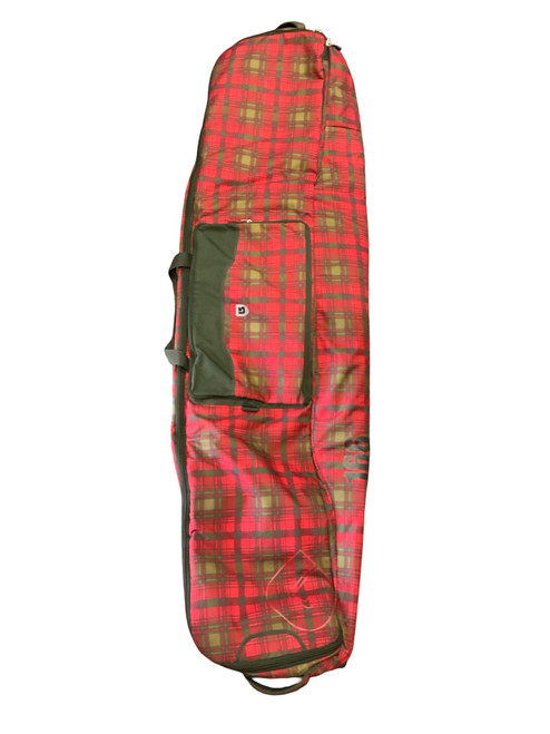 Vist Large View of Product Image Which is Used Burton Wheeled Snowboard Bag Red