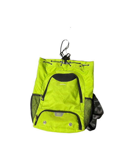 Vist Large View of Product Image Which is Used Soccer Player Duffel Bag Lime Green