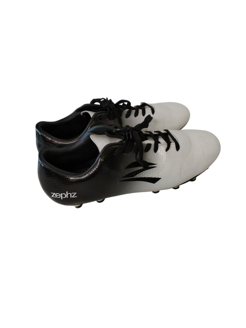 Vist Large View of Product Image Which is Used Soccer Cleats Black And White Senior 12