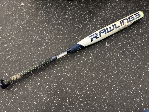 Vist Large View of Product Image Which is Used Rawlings QUATRO BB/SB Fastpitch Bat 34"