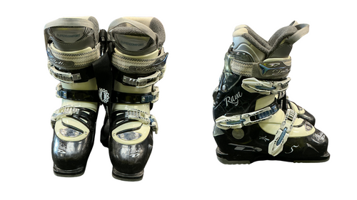 Vist Large View of Product Image Which is Used Dalbello RAYA Womens DH Ski Boot Black 245 MP - M06.5 - W07.5