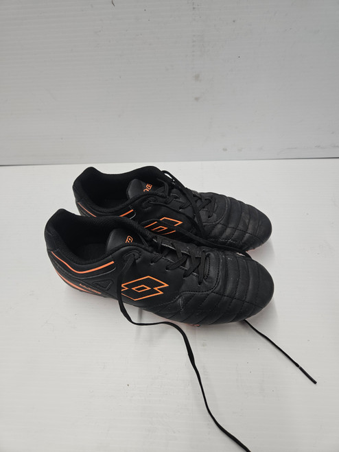 Vist Large View of Product Image Which is Used Lotto Soccer Cleats Black Junior 05