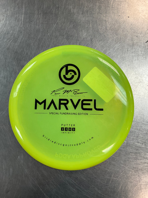 Vist Large View of Product Image Which is Used Birdie MARVEL PAUL MCBETH Disc Golf Putter Yellow