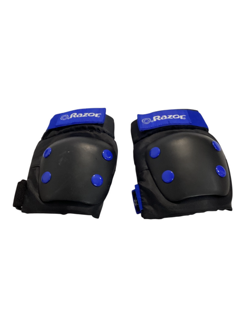 Vist Large View of Product Image Which is Used Razor Skateboard Kneepads Royal Blue SM