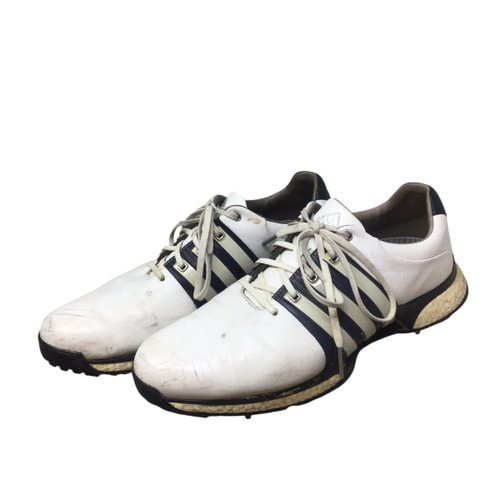 Vist Large View of Product Image Which is Used Adidas TOUR 360 Mens Golf Shoes White Senior 12