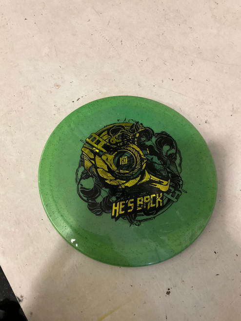 Vist Large View of Product Image Which is Used Prodigy Disc HES BACK Disc Golf Driver Green
