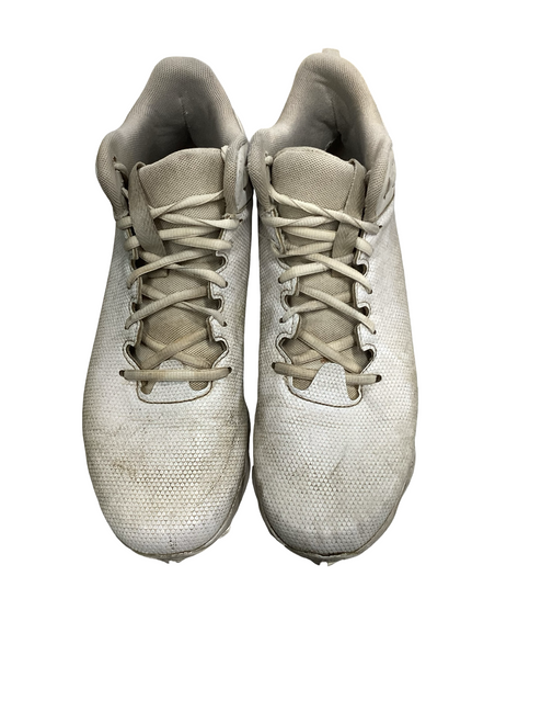 Vist Large View of Product Image Which is Used Under Armour SPOTLIGHT BB/SB Cleats White Senior 9