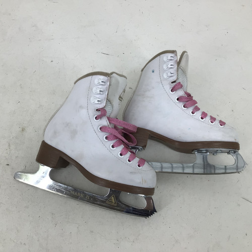 Vist Large View of Product Image Which is Used Jackson EXCEL YTH 10 FIGURE SKATES Girls Figure Skate White Youth 10.0